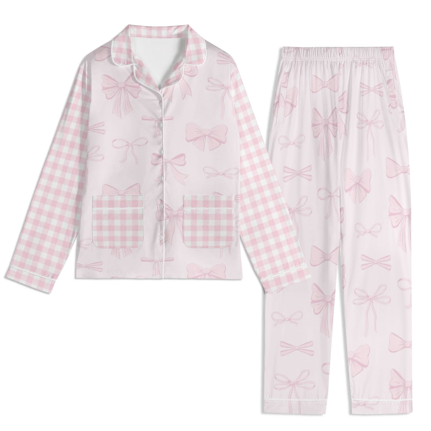 Womens Croquette Bow Pajamas