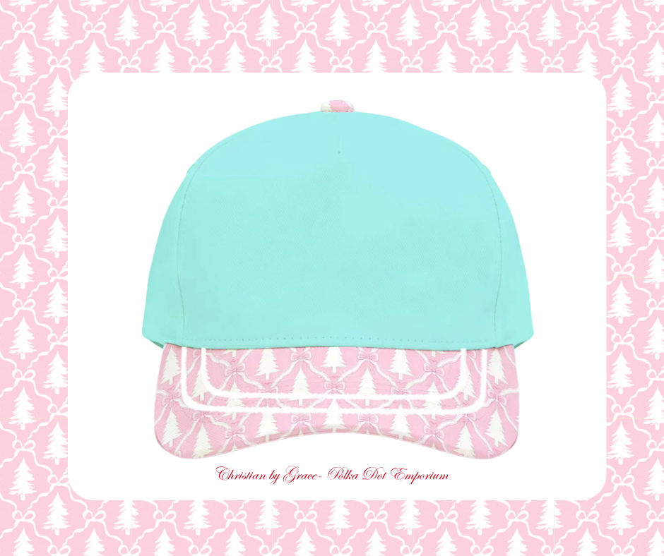 Pink Evergreen Canvas Trucker ~ Pre~order min 2