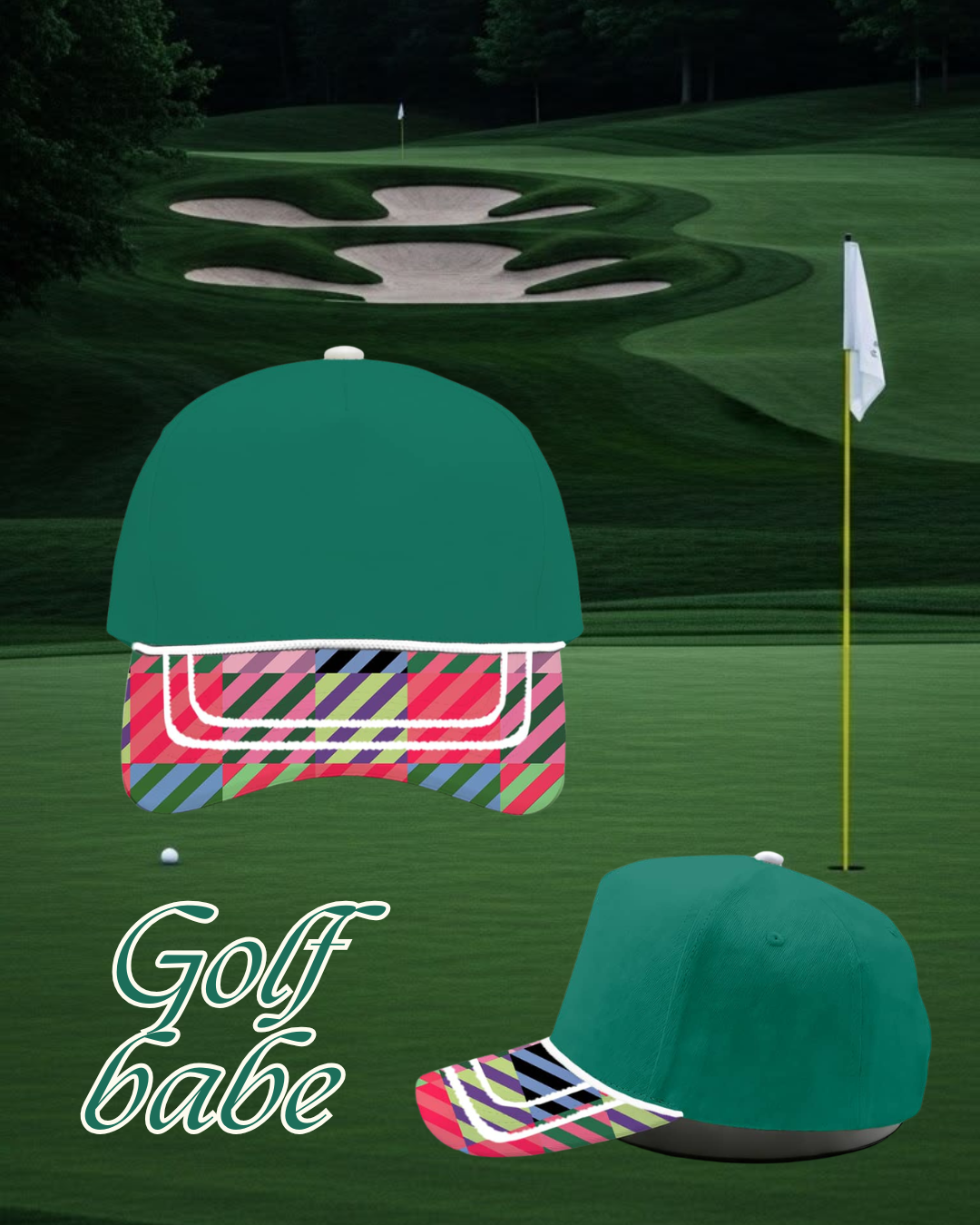 Golf Babe 5 Panel Trucker Hat ~ Pre~Order
