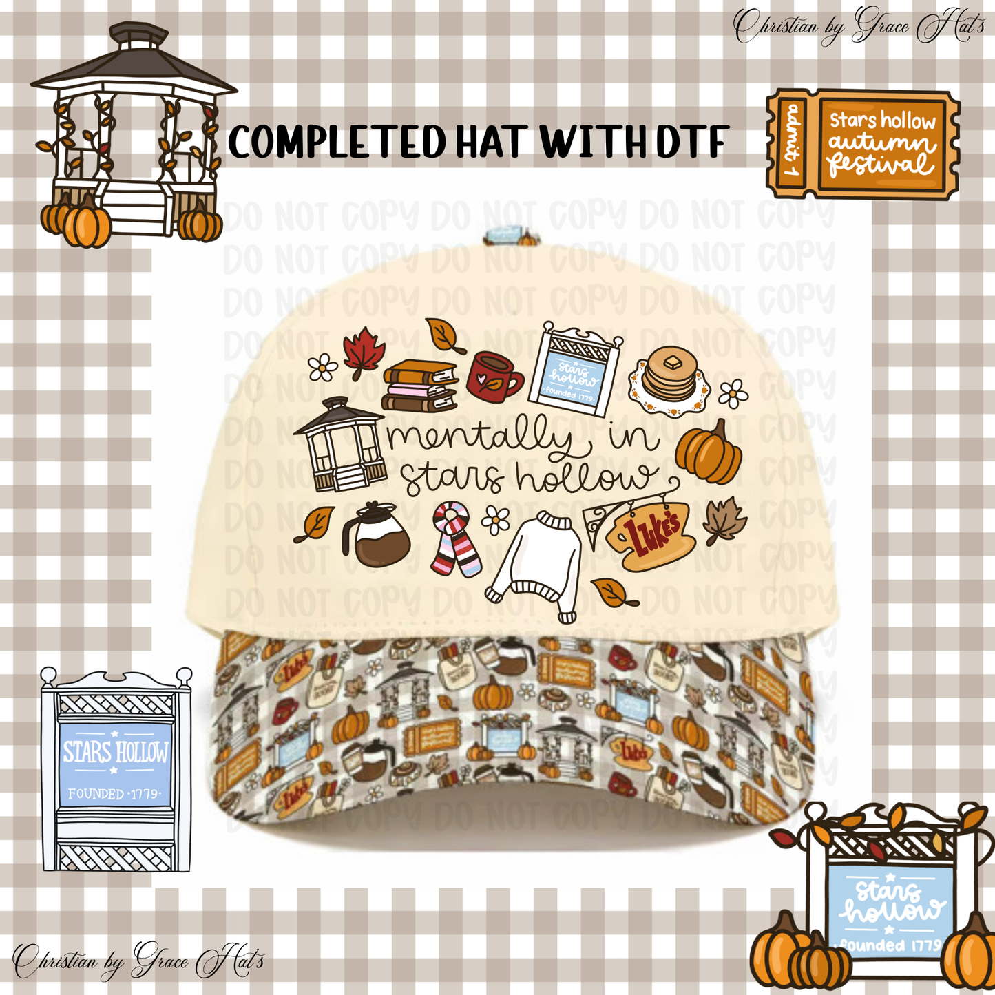 Mentally in stars ~ Completed Hat ~ Pre~Order. Min 2.