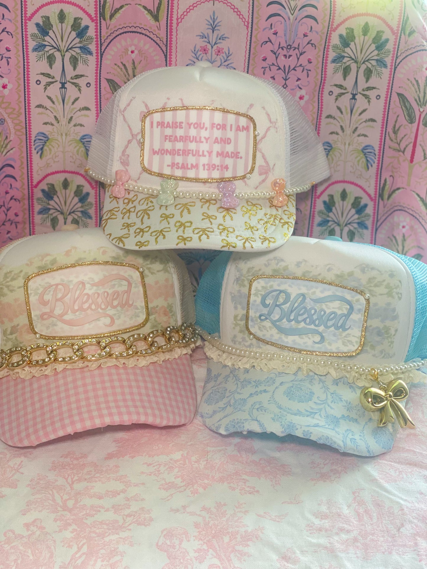 Clothed in Strength Completed Hats