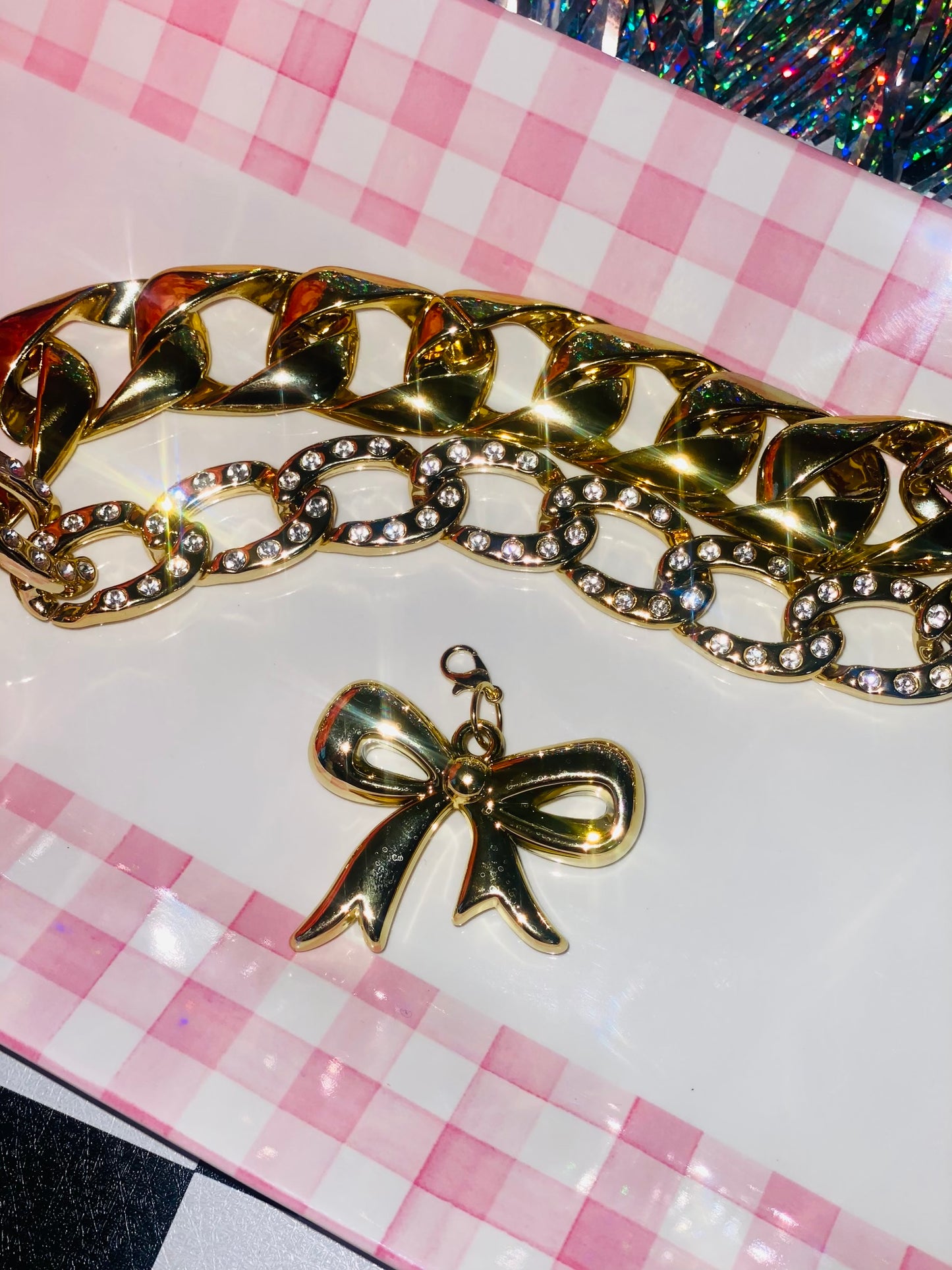 Gold Bow Charm