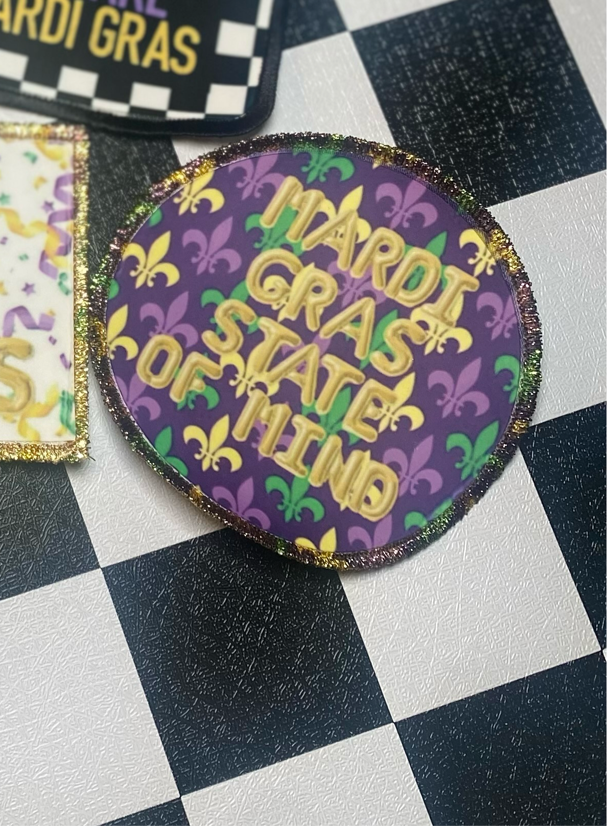 Mardi Gras State of mind~ Premium Patch