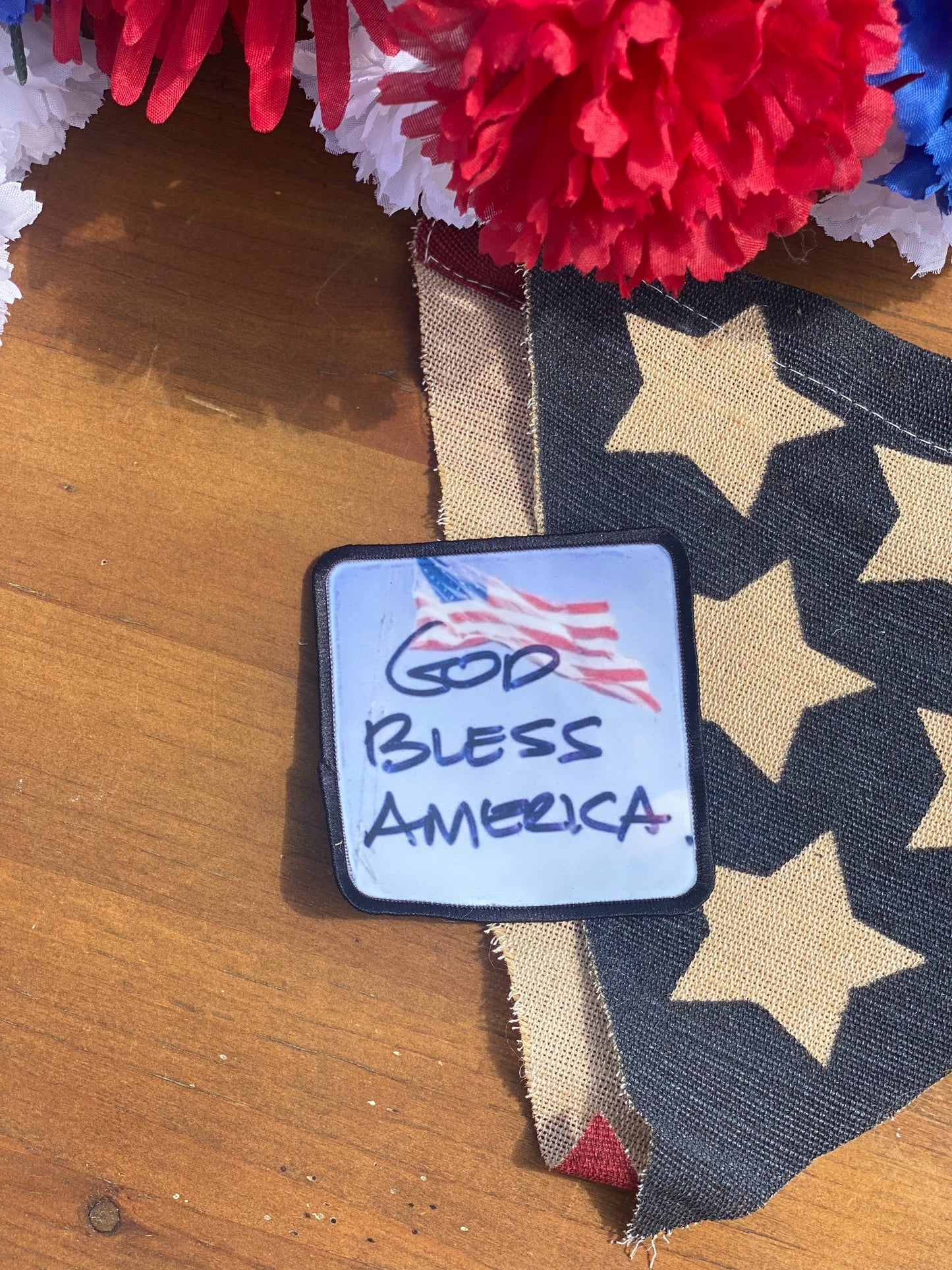 God bless America ~ Square premium patch