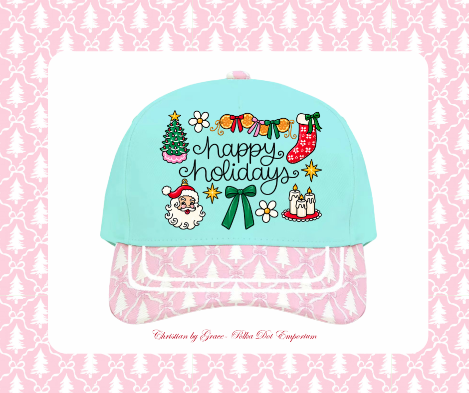 Happy Holidays Completed Hat ~Pre~order
