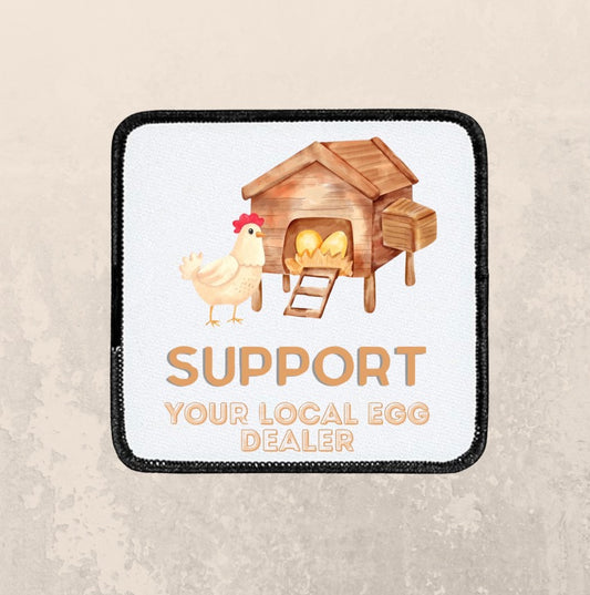 Support your local egg dealer ~ Square patch