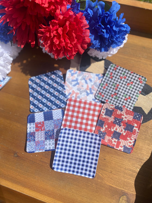 4th of July seamless Patches