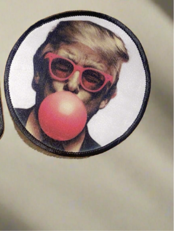 Bubblegum Trump Round Patch