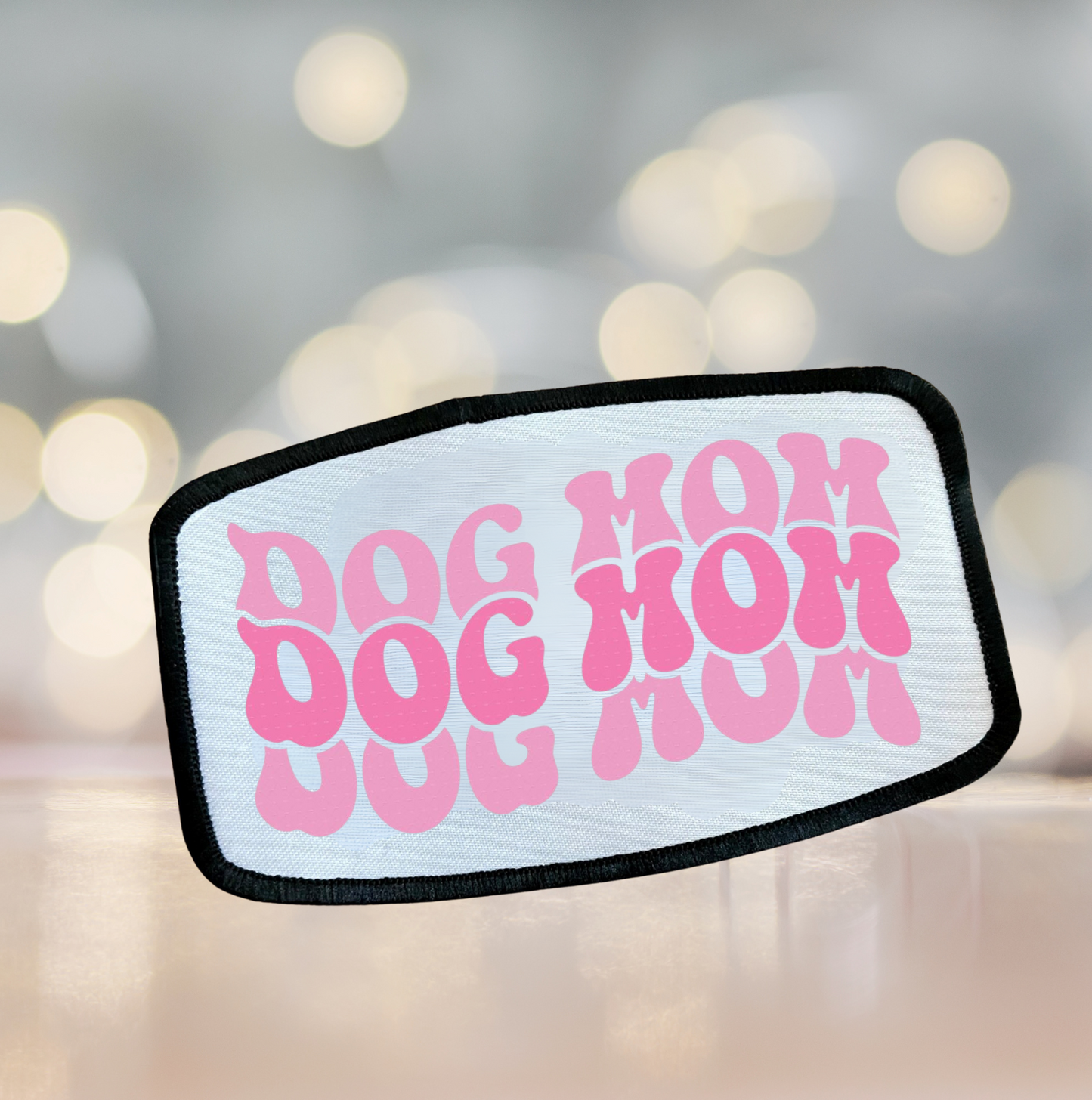 Pink dog mom patch