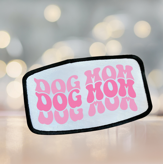 Pink dog mom patch