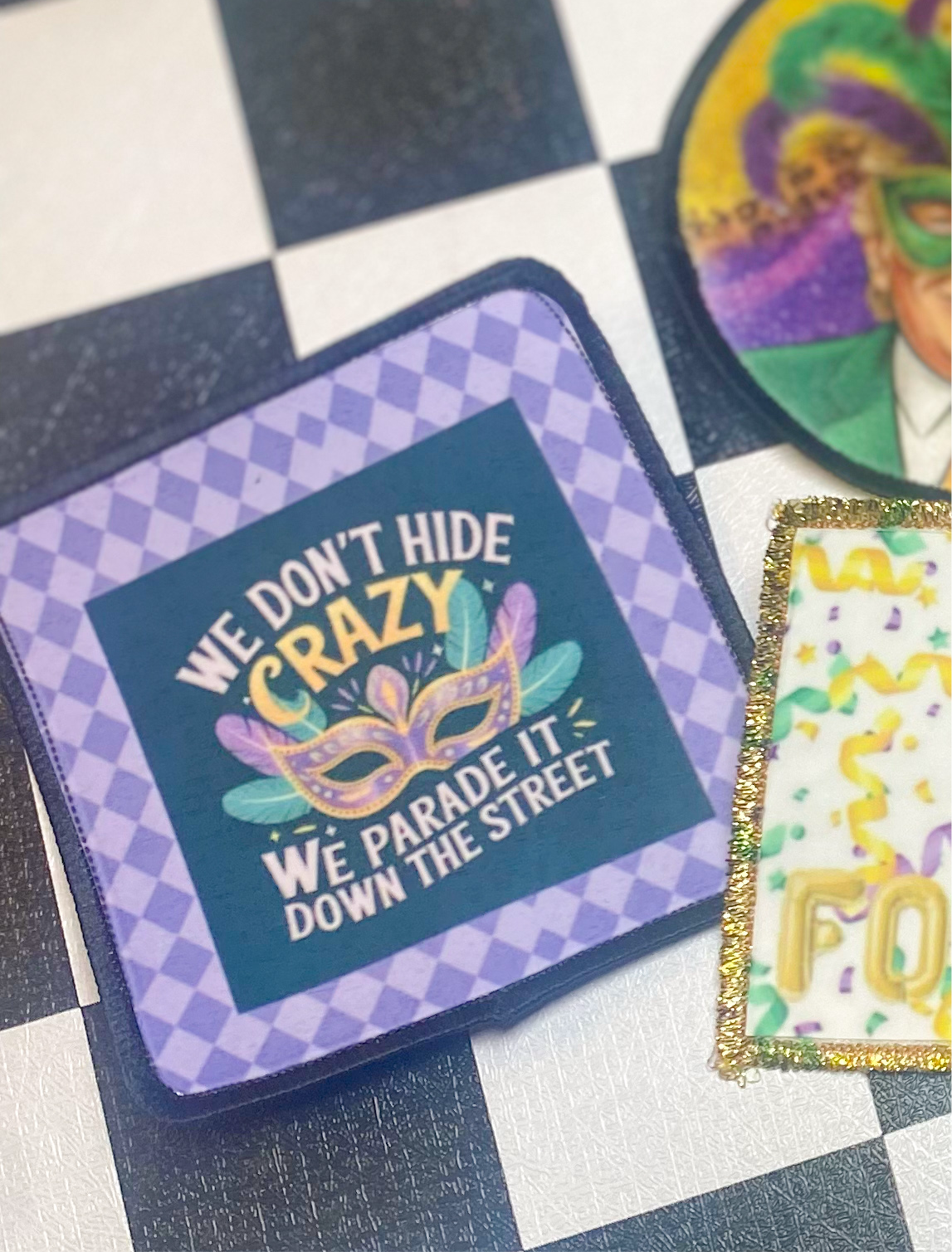 We don’t hide crazy~ square premium patch