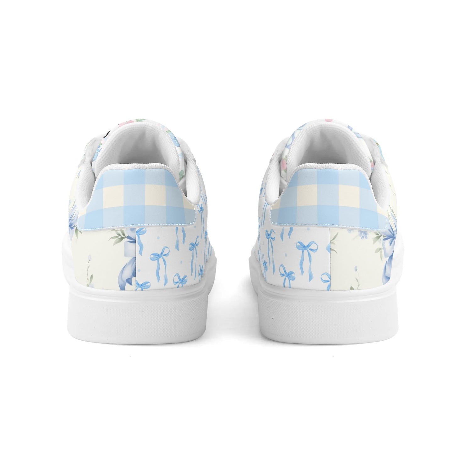 LEATHER CROQUETTE SNEAKERS (BLUE)