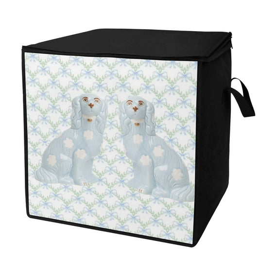 STAFFORDSHIRE DOGS BEDDING ORGANIZER (Grand Millennial)