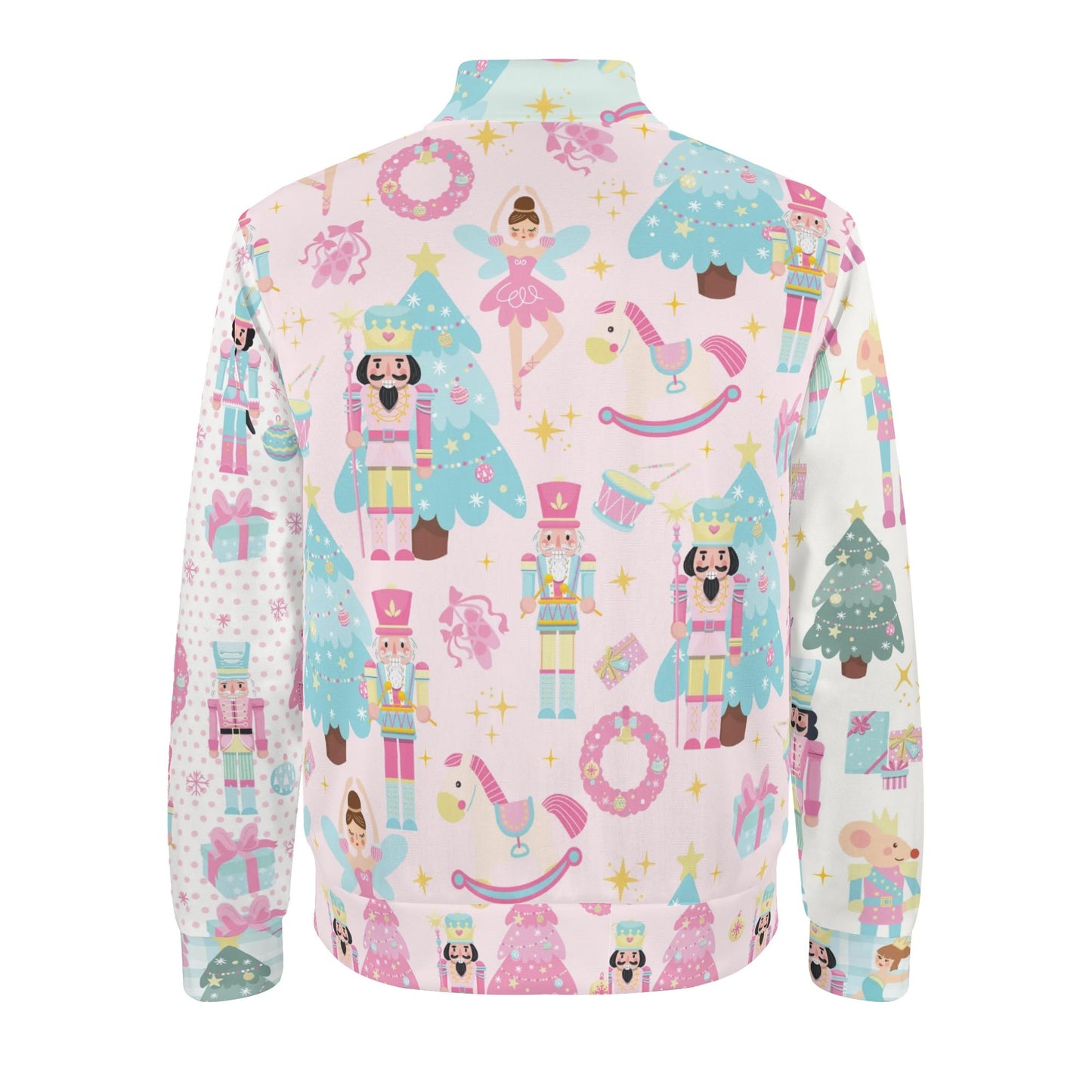 PINK NUTCRACKER BOMBER JACKET