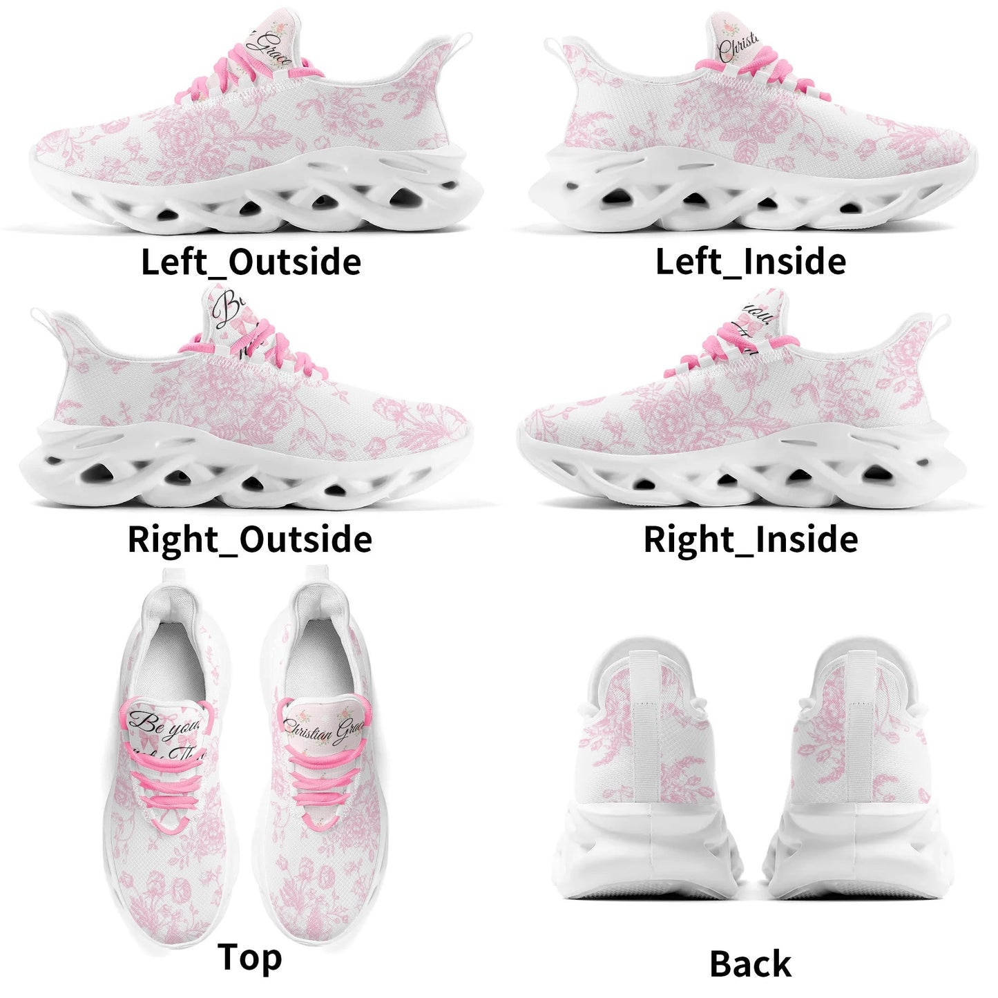 Womens Toile  Sneakers (pink)