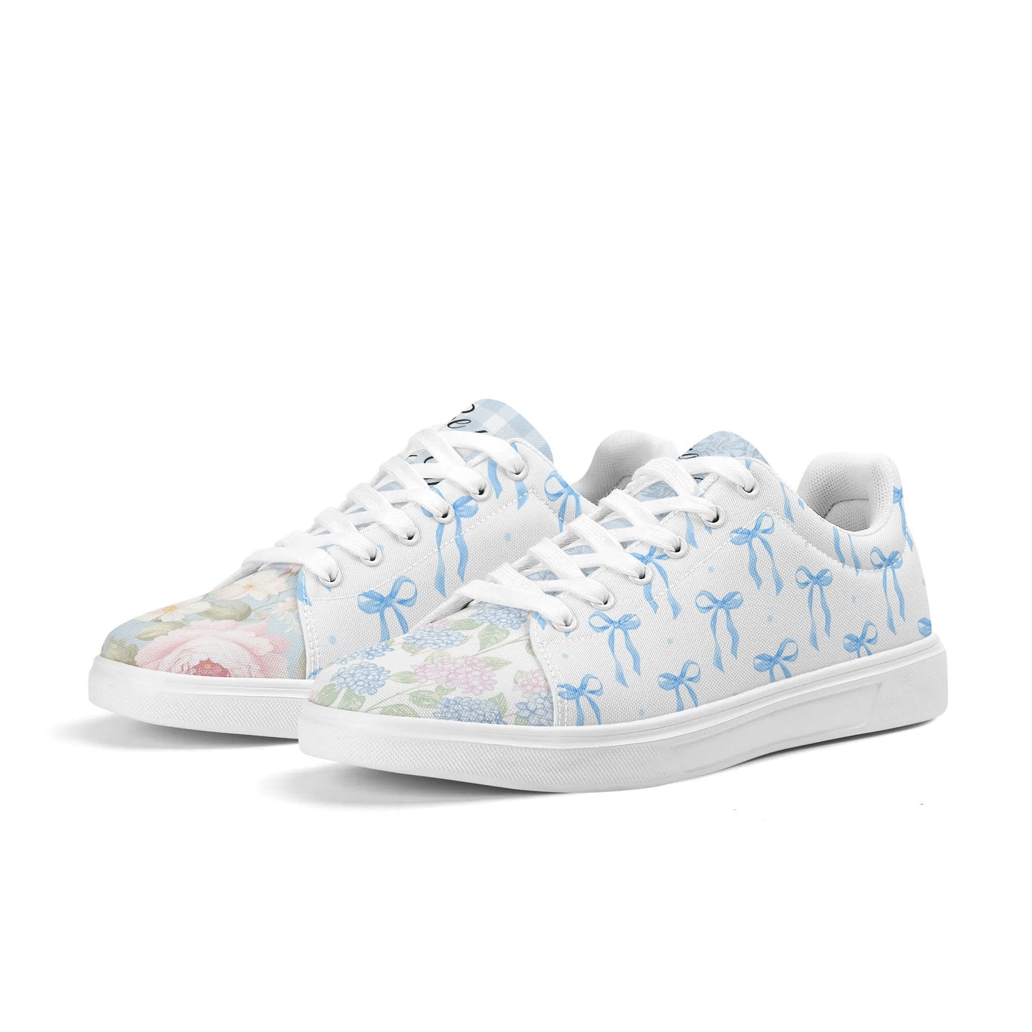 FRENCH COUNTRY BLUE PREPPY CROQUETTE BOW SNEAKERS