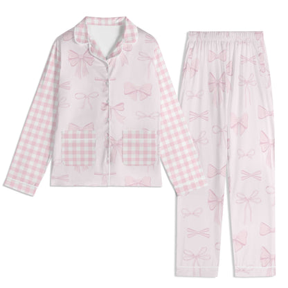 Womens Croquette Bow Pajamas