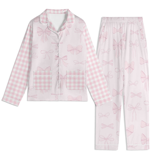 Womens Croquette Bow Pajamas
