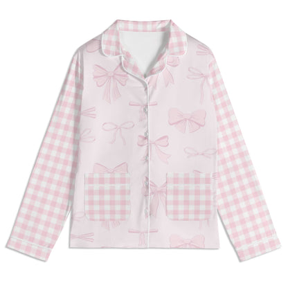 Womens Croquette Bow Pajamas