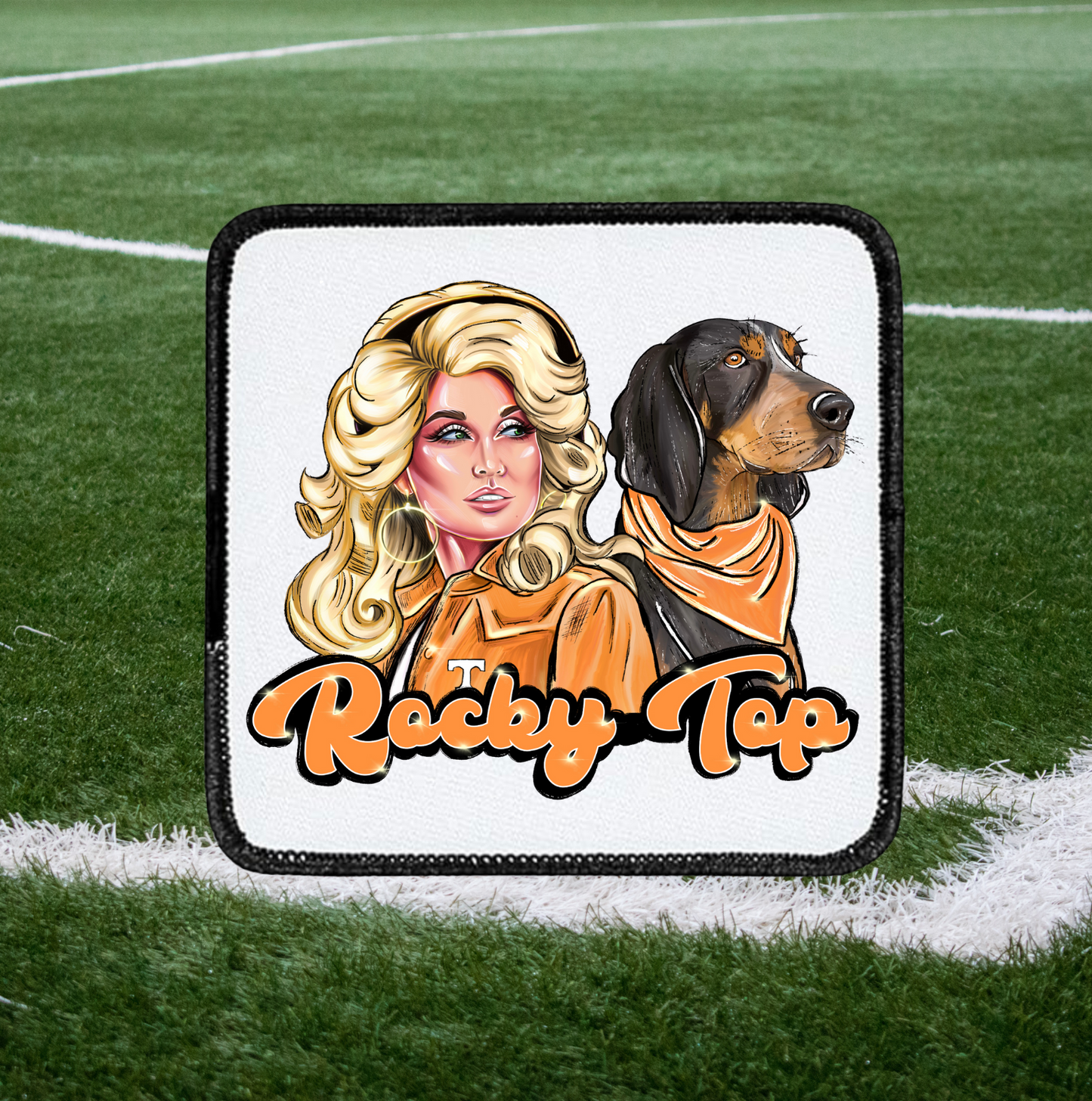 Orange Rocky Top ~ Square patch