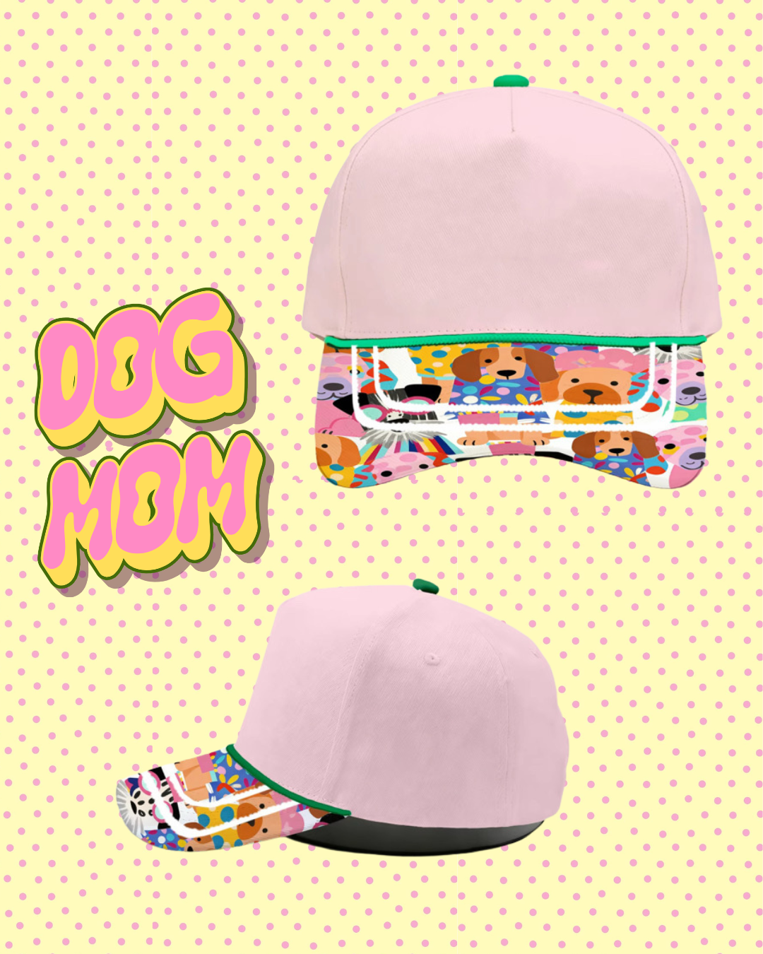 Dog Mom 5 Panel Trucker Hat ~Pre~order