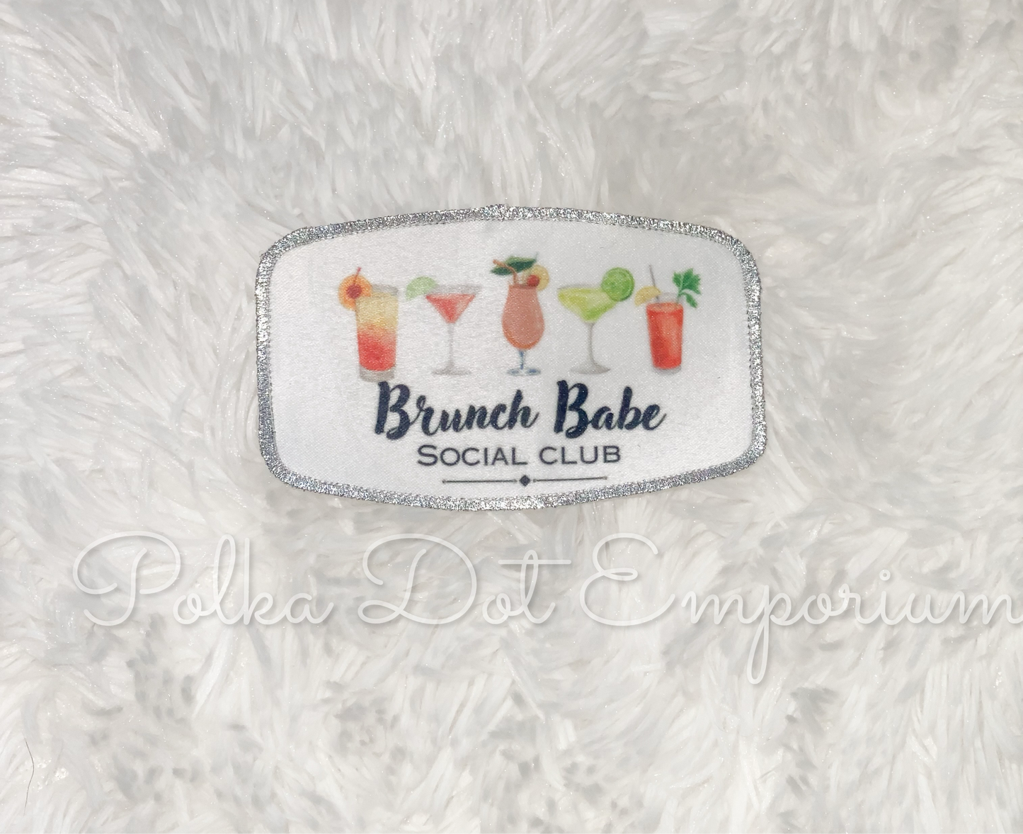 Brunch Babe ~ Silver trim patch