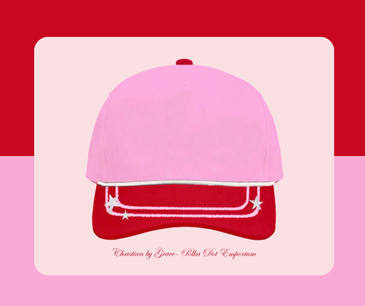 Merry in Pink Canvas Trucker ~ Pre~order min 2!