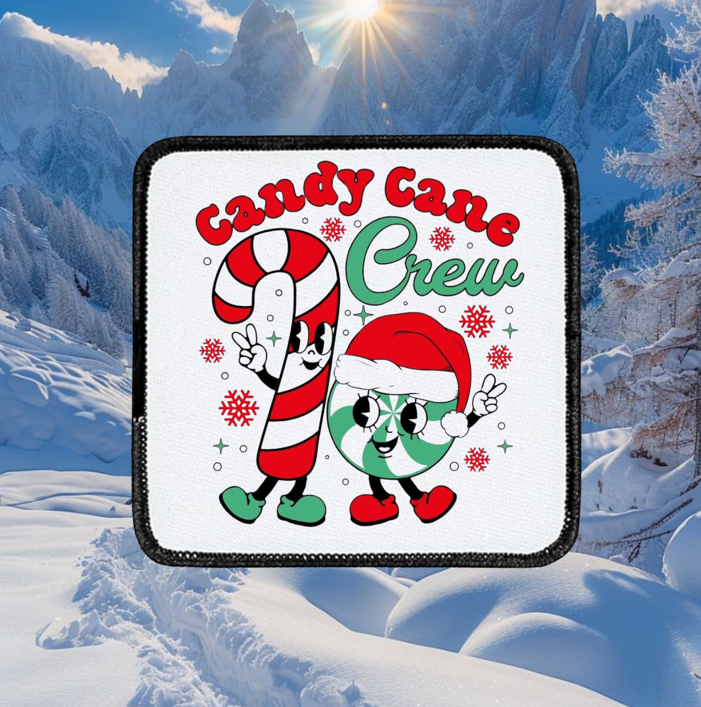 Candy cane crew ~ square patch