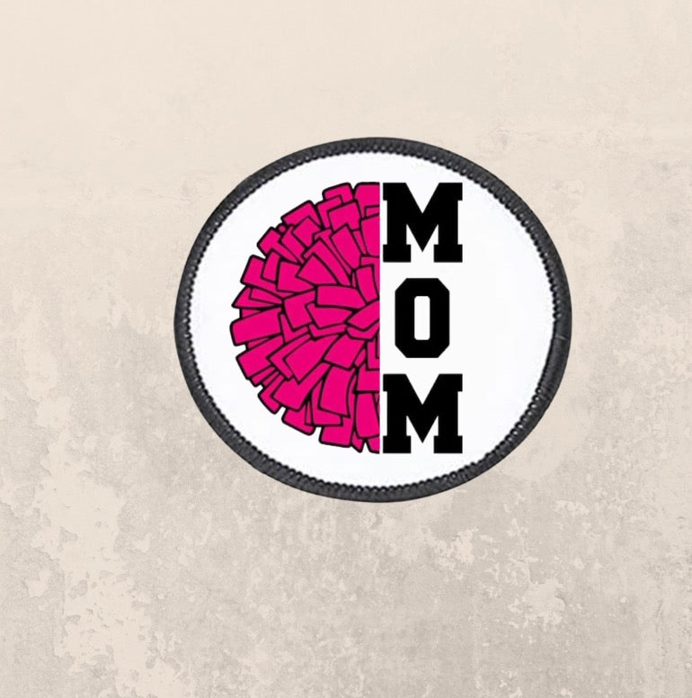 Cheer mom or dad ~ Round patch