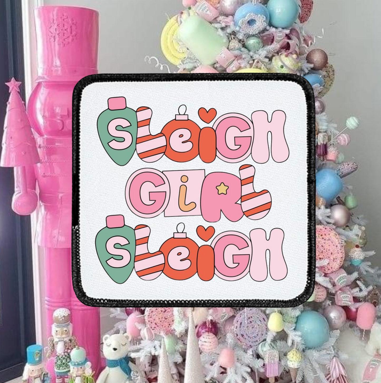 Sleigh Girl Sleigh - Square Patch