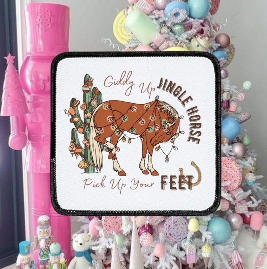 Giddy up jingle horse - Square Patch