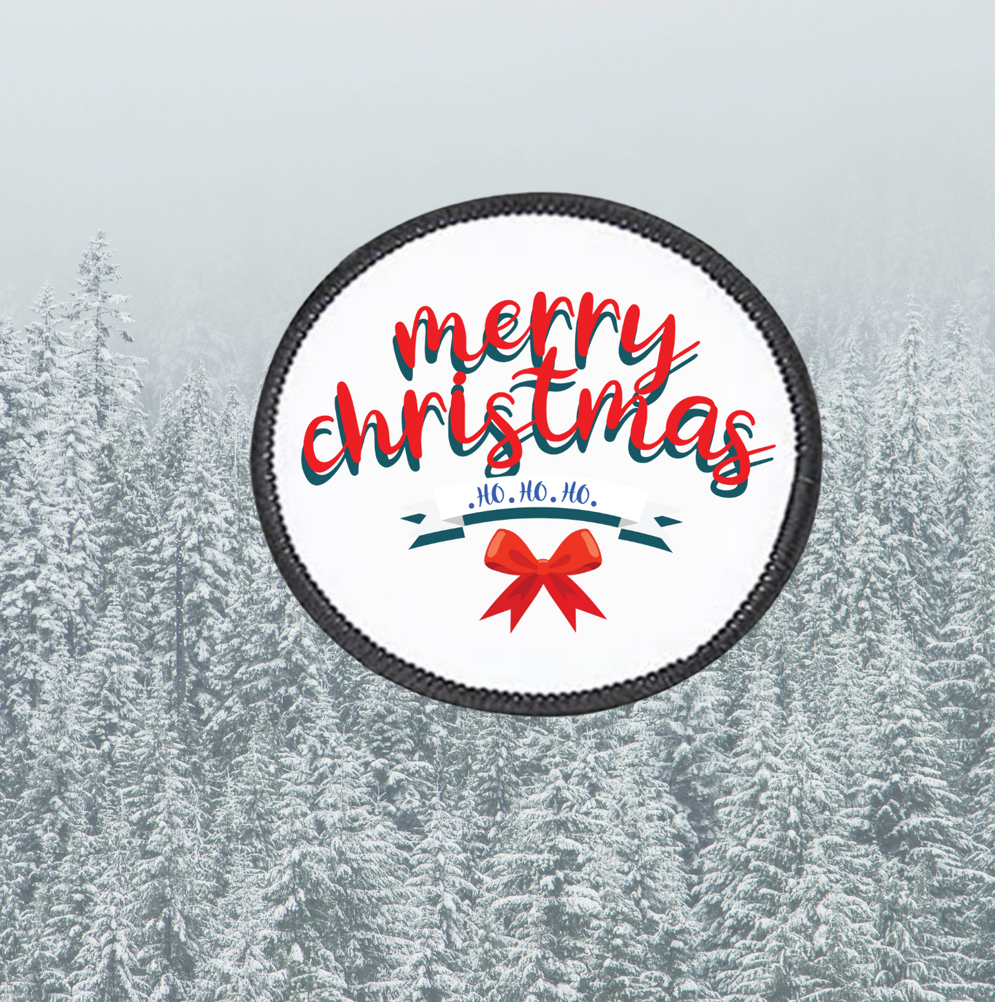 Merry Christmas ho ho ho ~ Round Patch