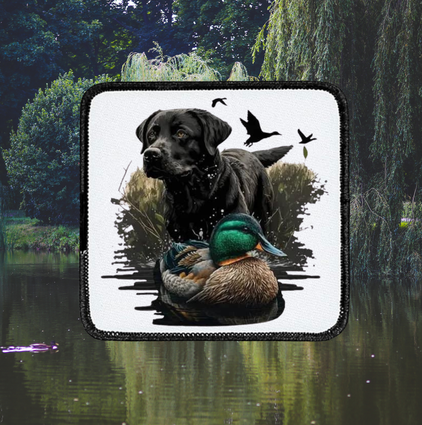 Black Lab Hunting - Square Patch