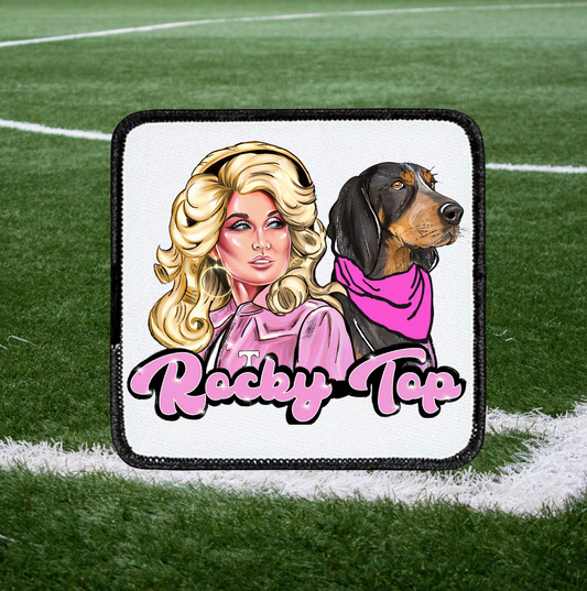 Pink Rocky top ~ square patch