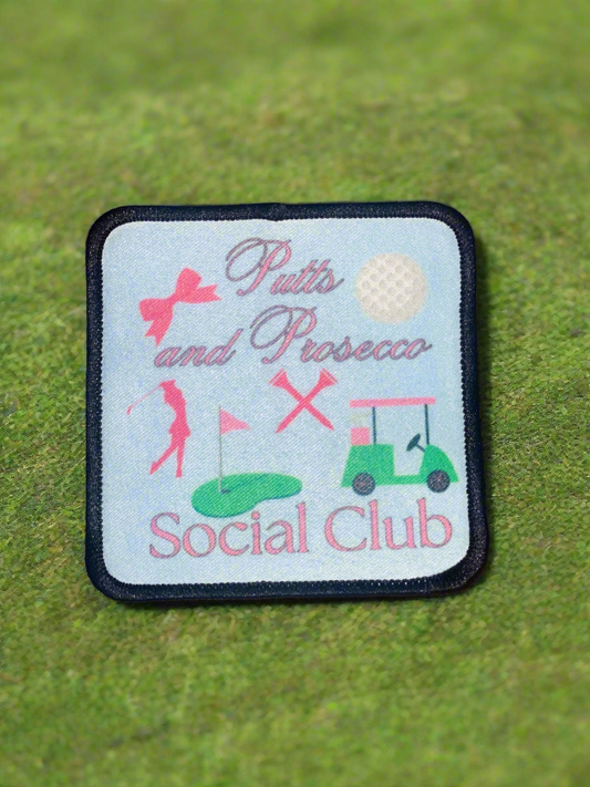 Putts and Prosecco~ square patch