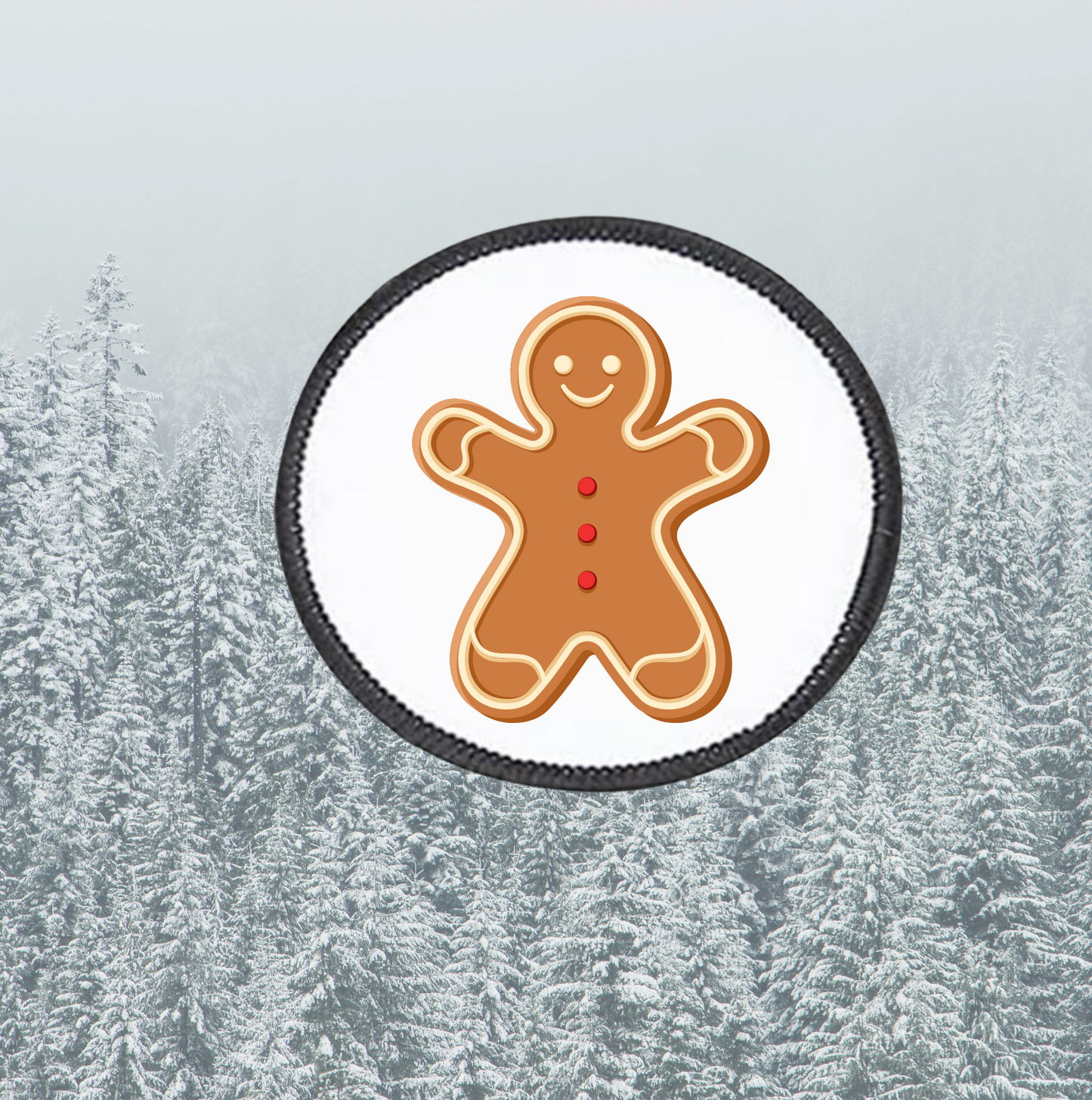 Gingerbread Boy ~ Round Patch