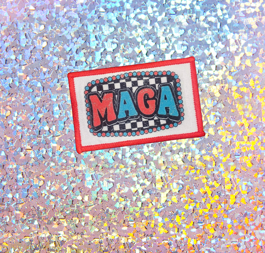 MAGA Patch with red trim