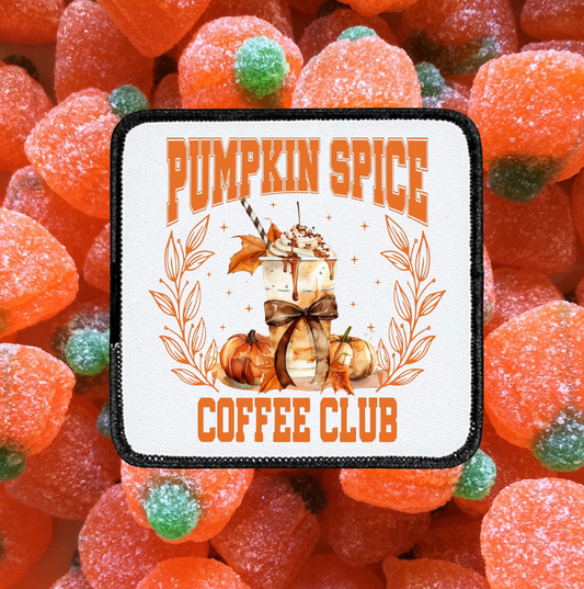 Pumpkin Spice Coffee Club ~ Square patch