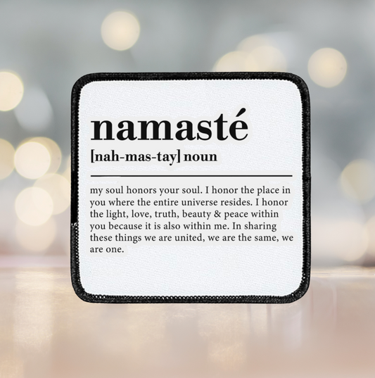 Namaste” ~ Square patch