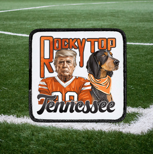 Trump with Smokey ~ Square patch