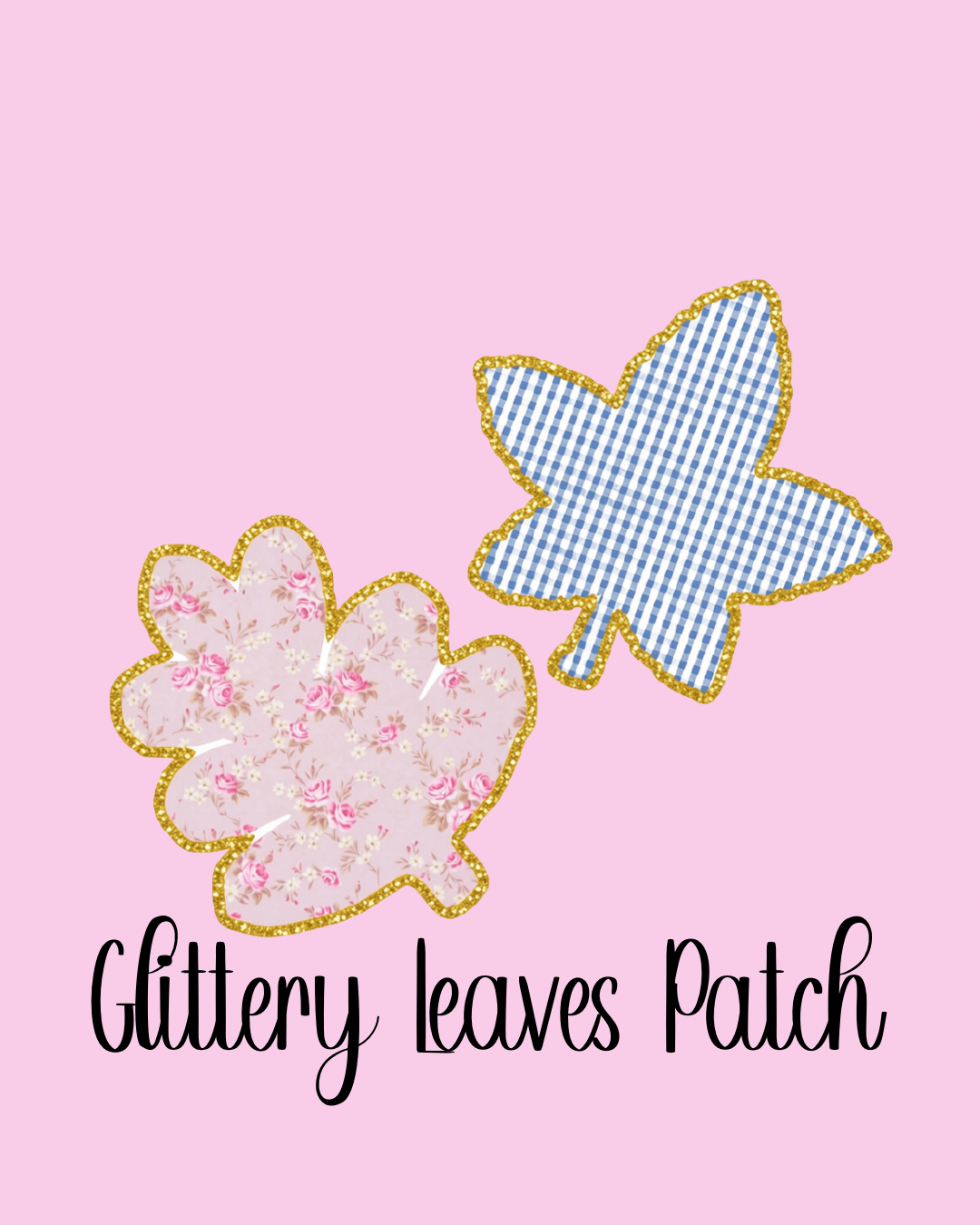 Glittery Leaves Patch