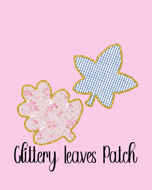 Glittery Leaves Patch