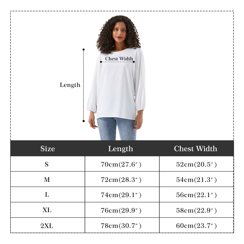 Womens Long-Sleeve Nutcracker Chiffon Blouse